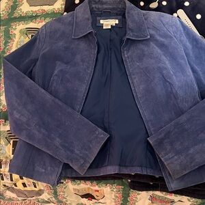 Coldwater Creek Genuine Suede Leather Jacket Sz S